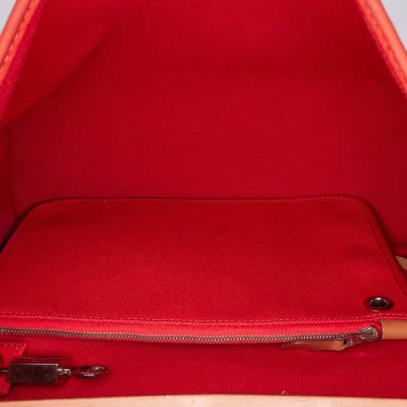 Hermès Toile Herbag Zip 31 Orange Good condition - Model View