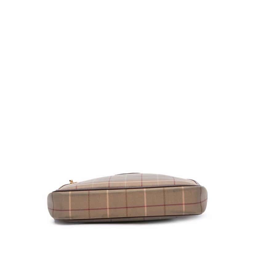 Burberry Vintage Check Canvas Crossbody Brown Good condition - Inside View