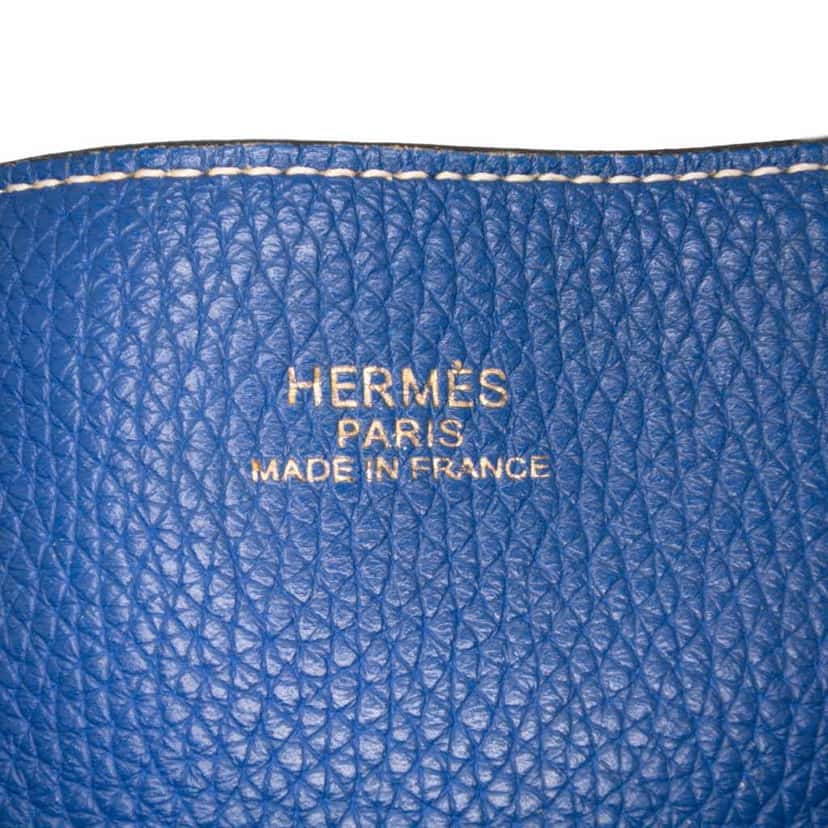 Hermès Clemence Double Sens 36 Blue Leather Good condition - Box View