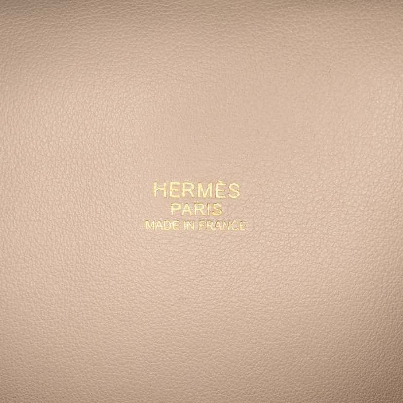 Hermès Veau Grizzly and Swift Toolbox 33 Brown Leather Good condition - Box View