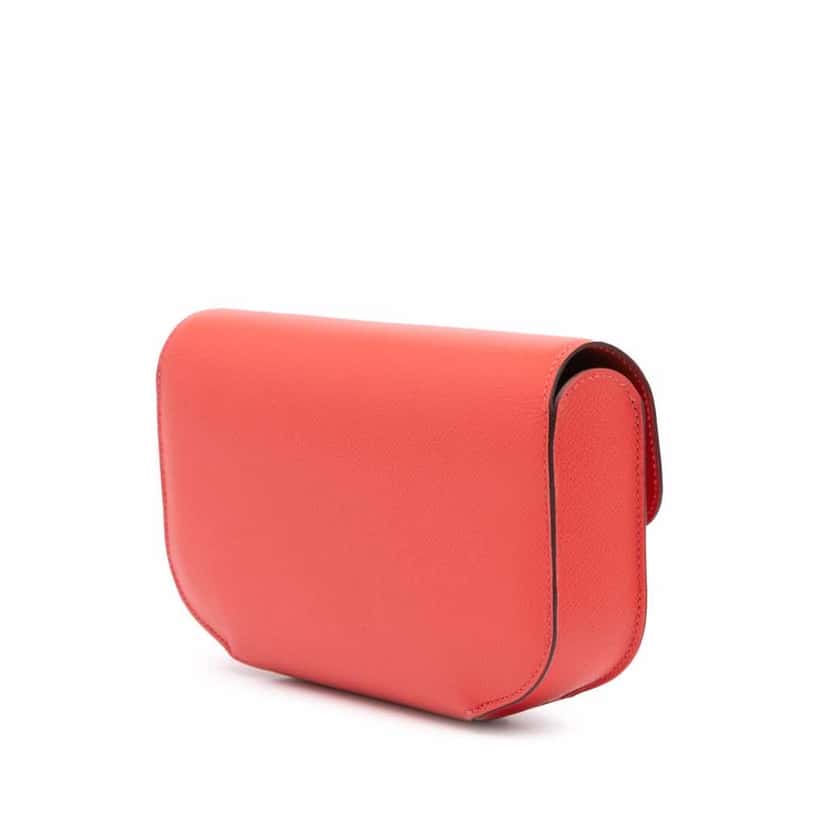 Hermès Epsom Cherche Midi Clutch 22 Red Leather Good condition - Back View