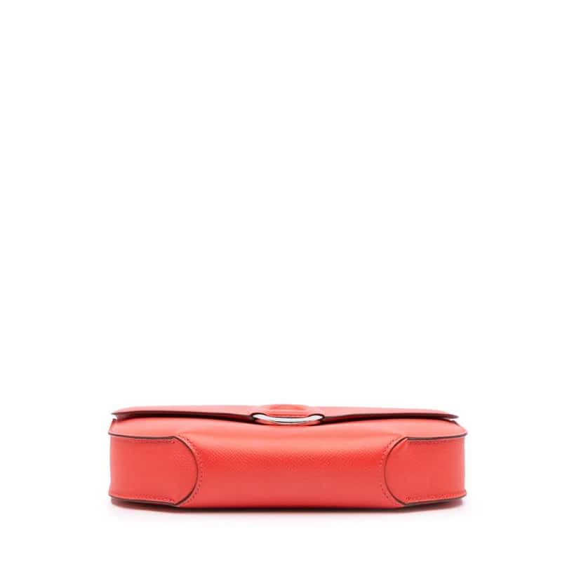 Hermès Epsom Cherche Midi Clutch 22 Red Leather Good condition - Inside View