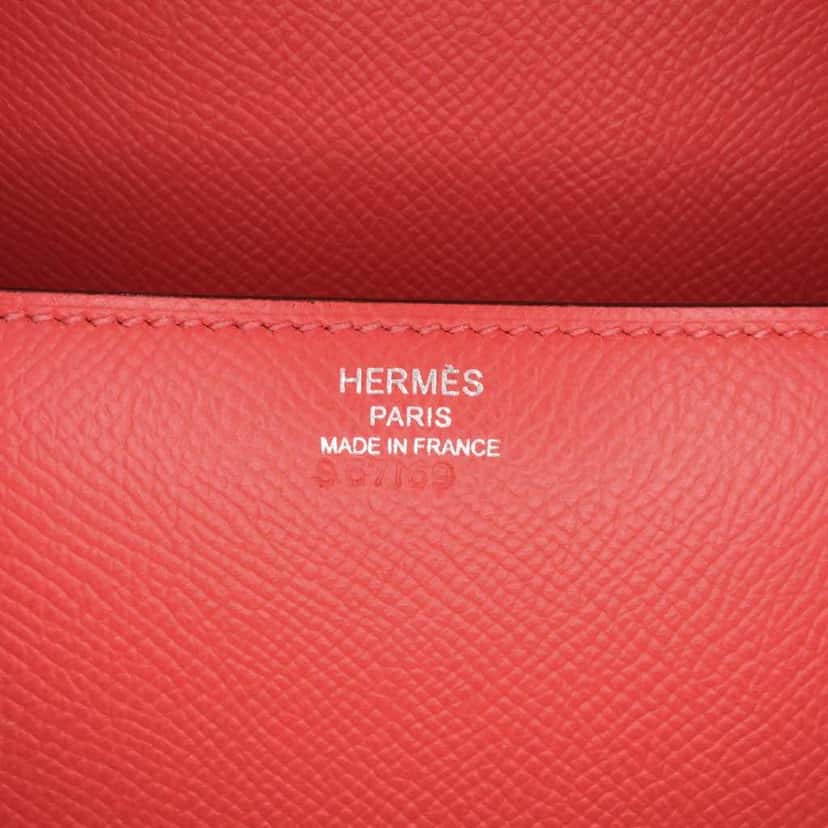 Hermès Epsom Cherche Midi Clutch 22 Red Leather Good condition - Box View