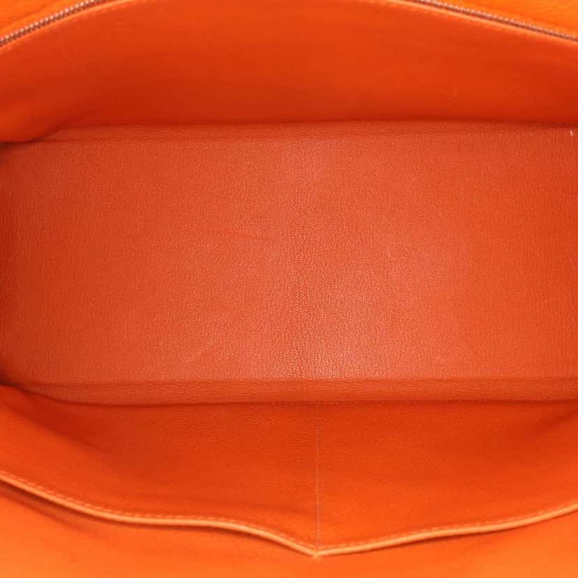Hermès Togo Kelly II Retourne 35 Orange Leather Good condition - Model View