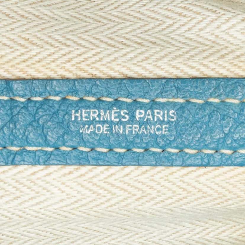 Hermès Negonda Garden Party 36 Blue Leather Good condition - Box View
