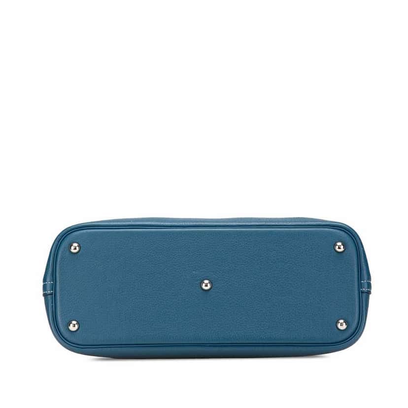 Hermès Clemence Bolide 35 Blue Leather Good condition - Inside View
