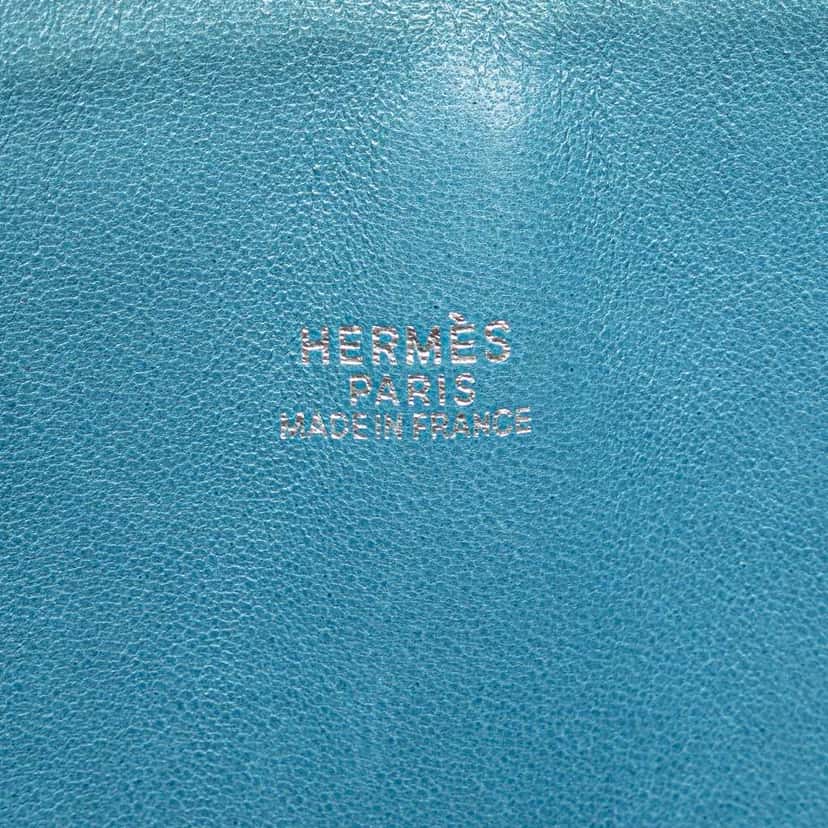 Hermès Clemence Bolide 35 Blue Leather Good condition - Box View