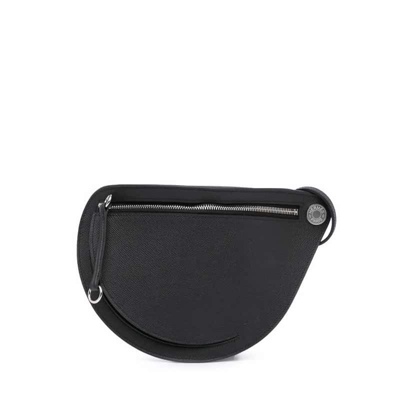 Hermès Epsom Petite Course Black Leather Good condition - Front View