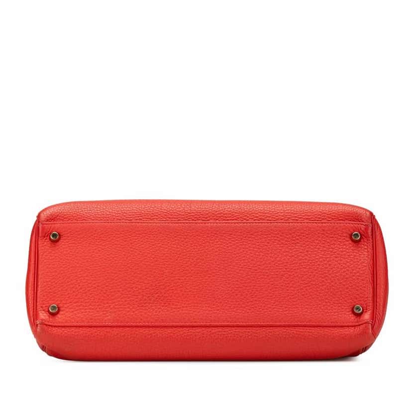 Hermès Togo Kelly II Retourne 35 Red Leather Good condition - Inside View