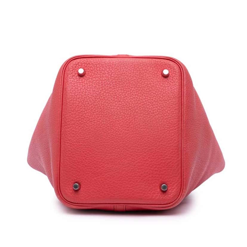 Hermès Clemence Picotin Lock 22 Red Leather Good condition - Inside View