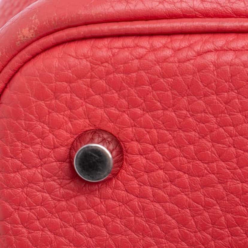 Hermès Clemence Picotin Lock 22 Red Leather Good condition - Box View