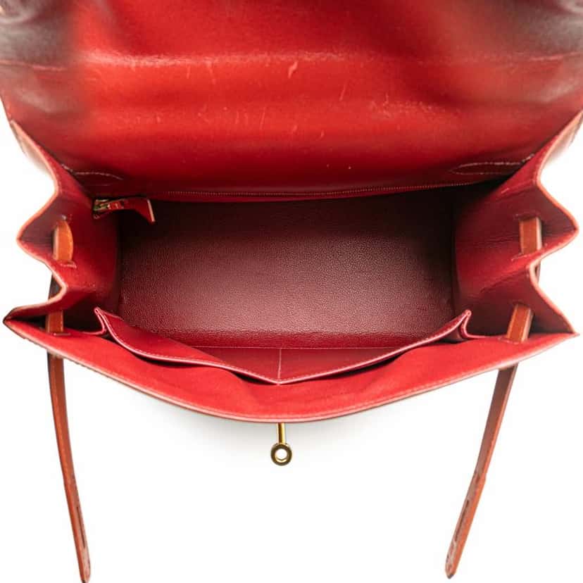 Hermès Tricolor Box Calf Kelly Sellier 32 Brown Leather Good condition - Model View