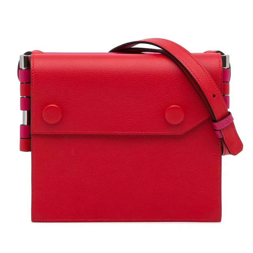 Hermès Evercolor Twins Red Leather Very good condition - Front View
