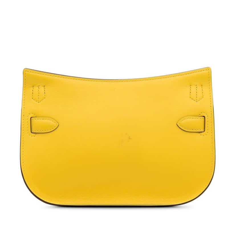 Hermès Swift Mini Jypsiere Yellow Leather Good condition - Inside View