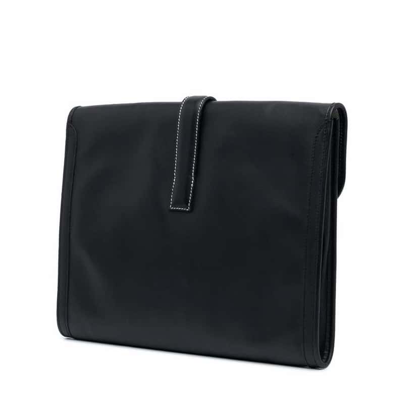 Hermès Swift Jige GM Black Leather Good condition - Back View