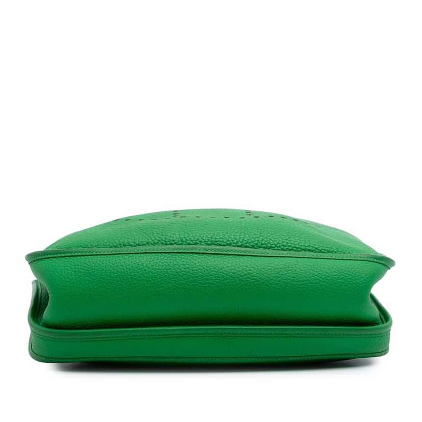 Hermès Clemence Evelyne III 29 Green Leather Good condition - Inside View