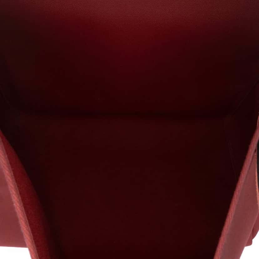 Hermès Toile Militaire Vache Hunter Herbag Zip 50 Red Good condition - Model View