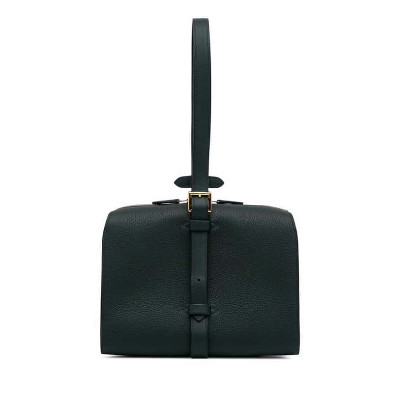 Hermès Togo and Swift Simone Green Leather Good condition - Front View