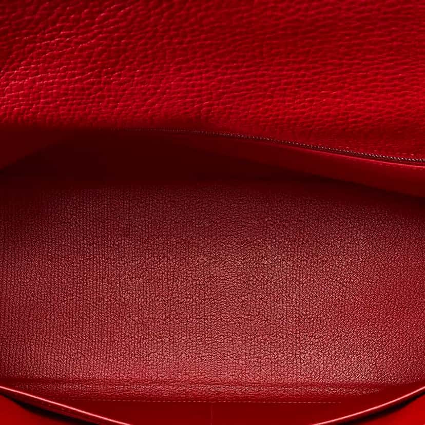 Hermès Togo Kelly 35 Red Leather Good condition - Box View