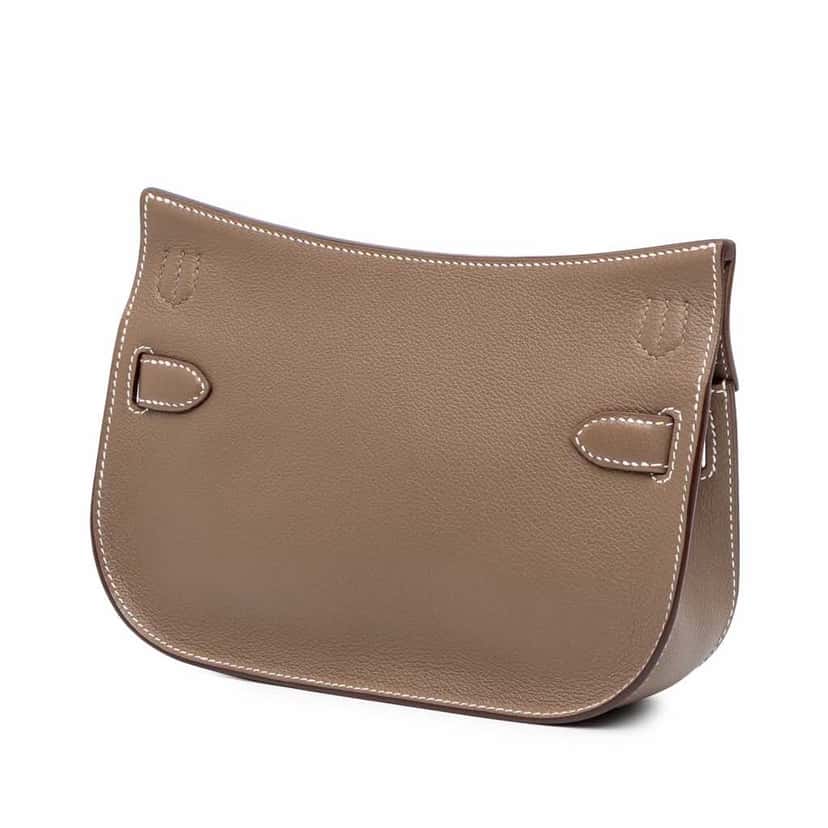 Hermès Mini Evercolor Jypsiere Brown Leather Good condition - Back View