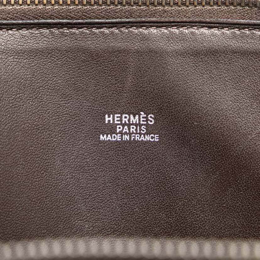Hermès Clemence Bolide 35 Brown Leather Good condition - Box View