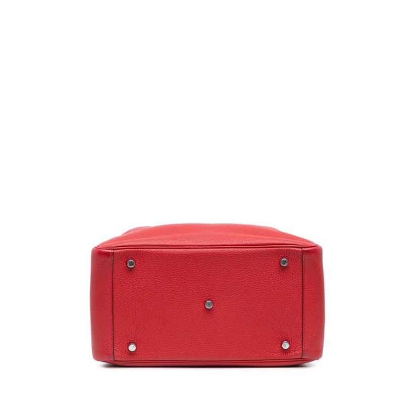Hermès Clemence Lindy 30 Red Leather Good condition - Inside View