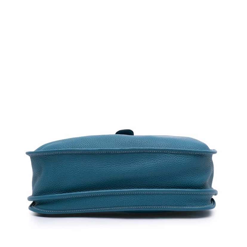 Hermès Clemence Evelyne III 33 Blue Leather Good condition - Inside View