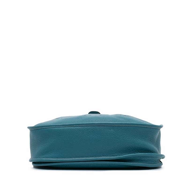 Hermès Clemence Evelyne III 29 Blue Leather Good condition - Inside View