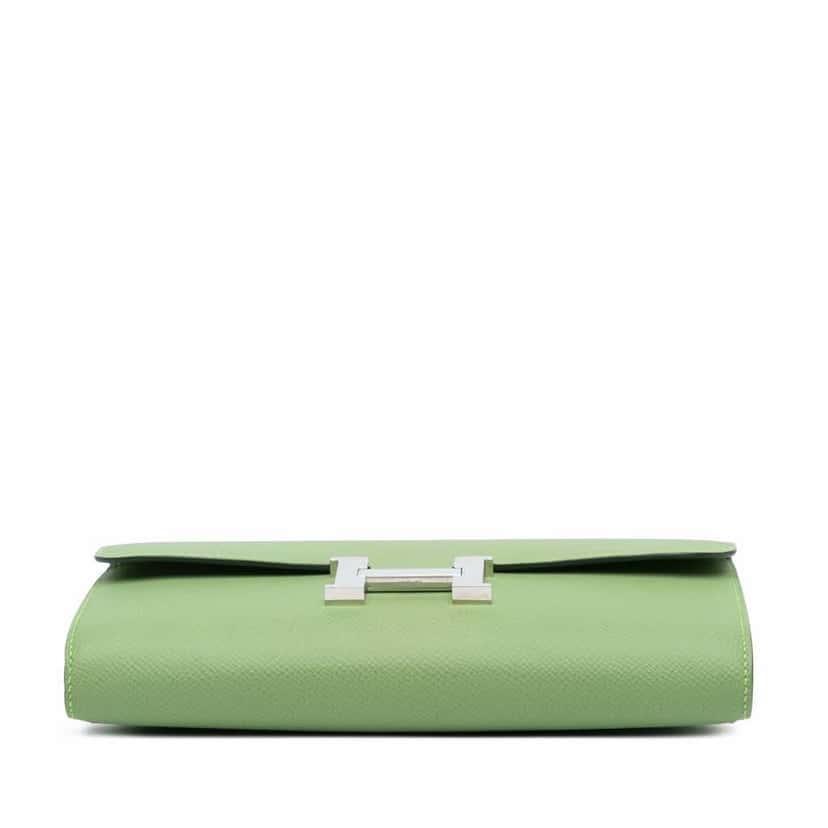 Hermès Epsom Constance Long To Go Wallet Green Leather Good condition - Inside View