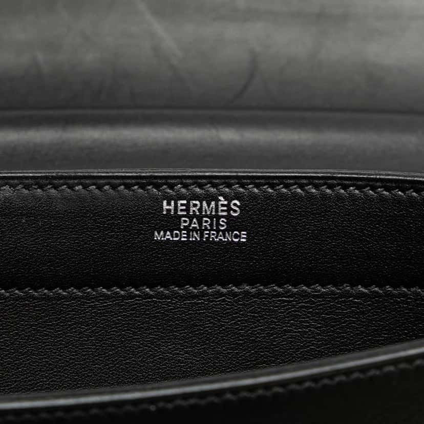 Hermès Swift Sac A Depeches 27 Black Leather Good condition - Box View