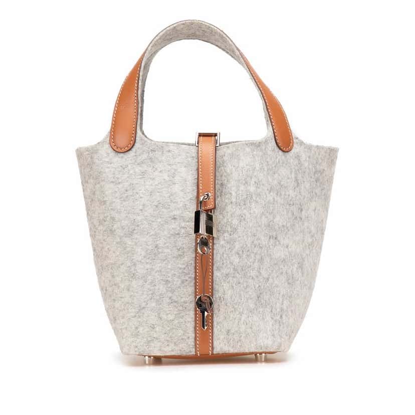 Hermès Feutre and Swift Picotin Lock 18 Other Good condition - Front View