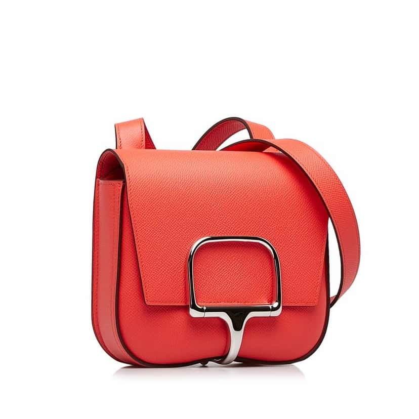 Hermès Mini Epsom Della Cavalleria Red Leather Good condition - Back View