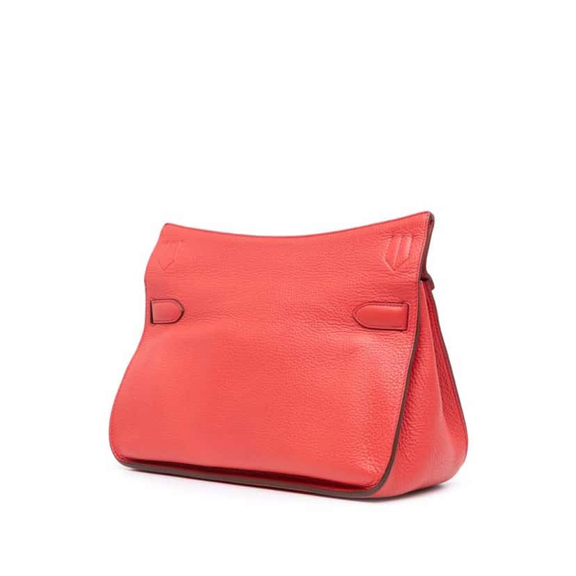 Hermès Clemence Jypsiere 31 Red Leather Good condition - Back View