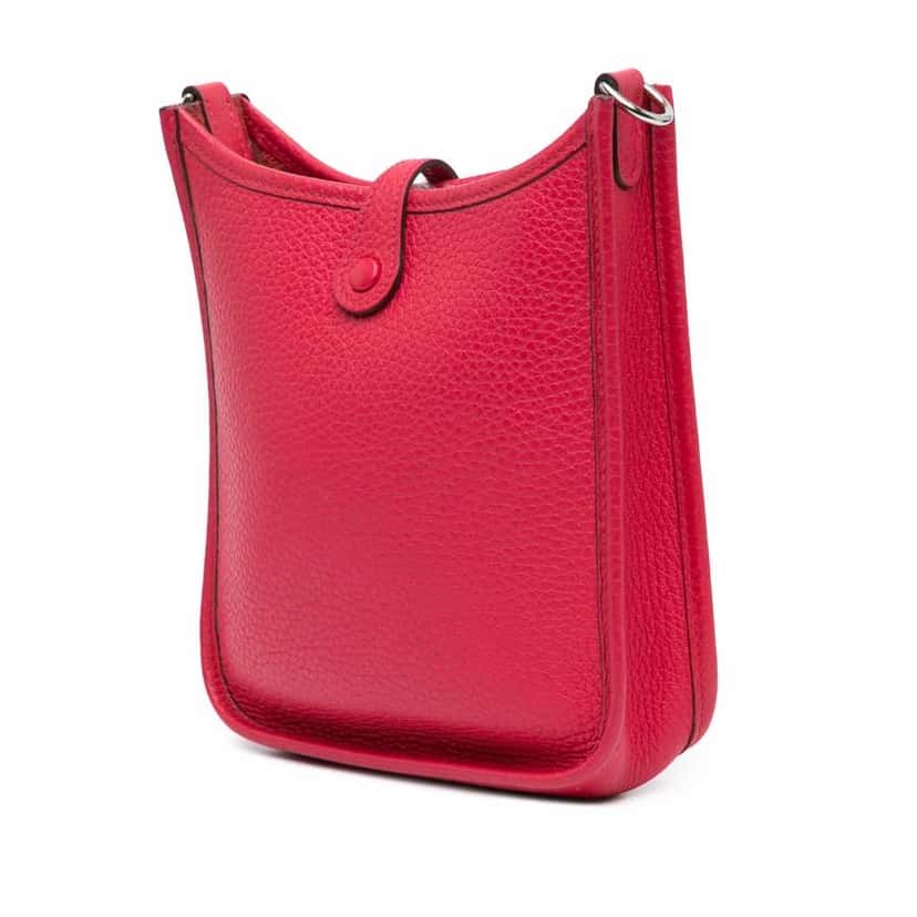 Hermès Clemence Evelyne TPM Pink Leather Good condition - Back View