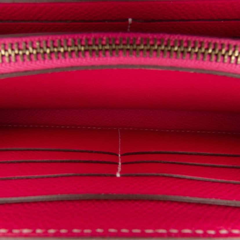 Hermès Epsom Kelly Longue Wallet Pink Leather Good condition - Box View