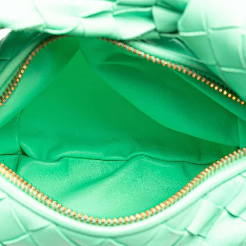 Bottega Veneta Mini Nappa Intrecciato Jodie Green Leather Very good condition - Model View