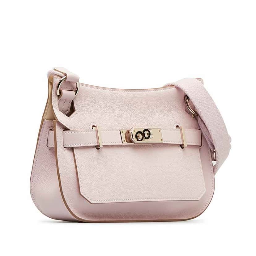 Hermès Mini Evercolor Jypsiere Pink Leather Good condition - Back View