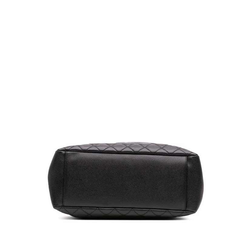 Chanel Caviar Grand Shopping Tote Black Leather Good condition - Inside View