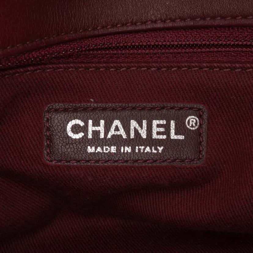 Chanel CC Canvas Stripe Flap White Fair condition - Box View
