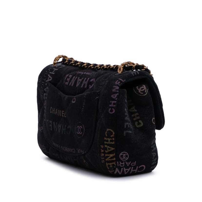 Chanel Mini Rectangular Quilted Denim Mood Flap Other Good condition - Back View