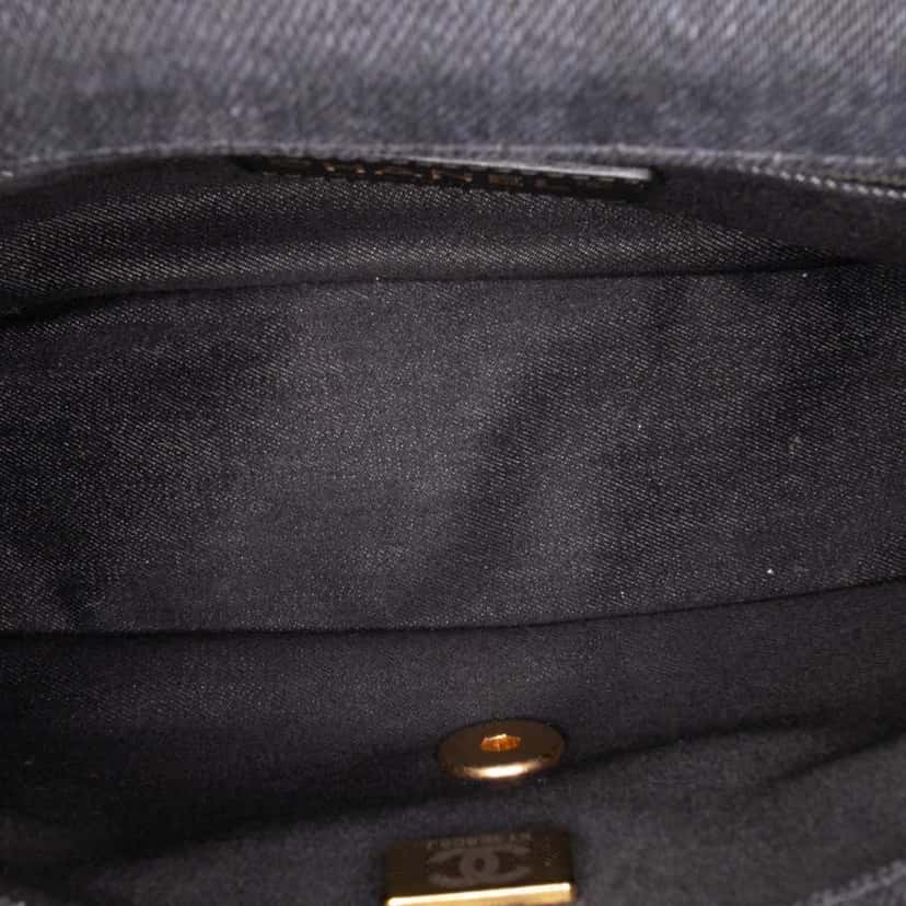 Chanel Mini Rectangular Quilted Denim Mood Flap Other Good condition - Model View