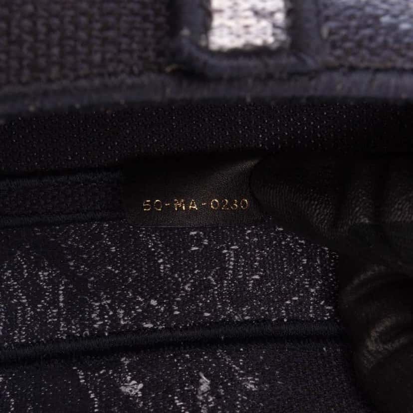 Dior Canvas Embroidered Tie Dye Saddle Bag Black Good condition - Box View