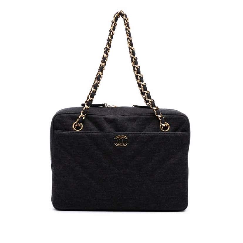 Chanel CC Chevron Jersey Camera Bag Other Good condition - Front View