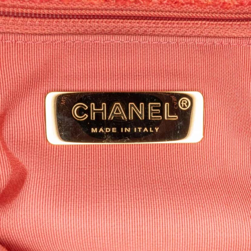 Chanel Medium Tweed 19 Flap Pink Leather Good condition - Box View