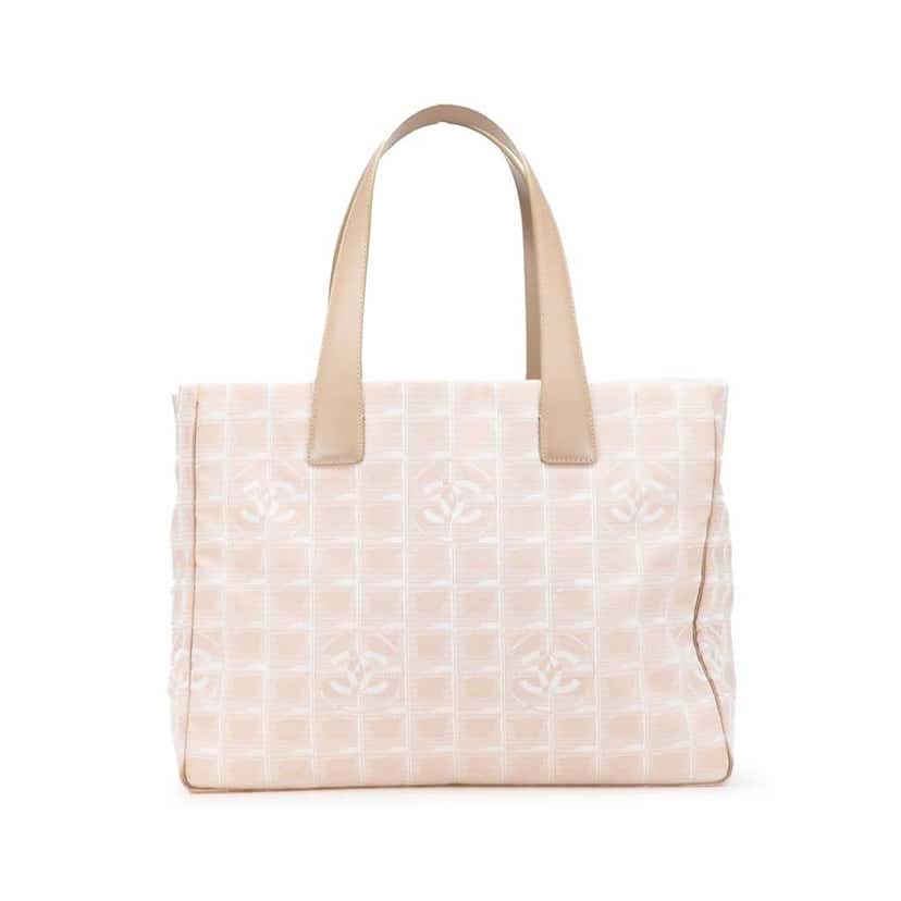 Chanel New Travel Line Nylon Tote Brown Good condition - Front View