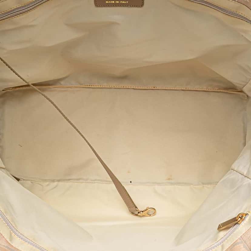 Chanel New Travel Line Nylon Tote Brown Good condition - Model View
