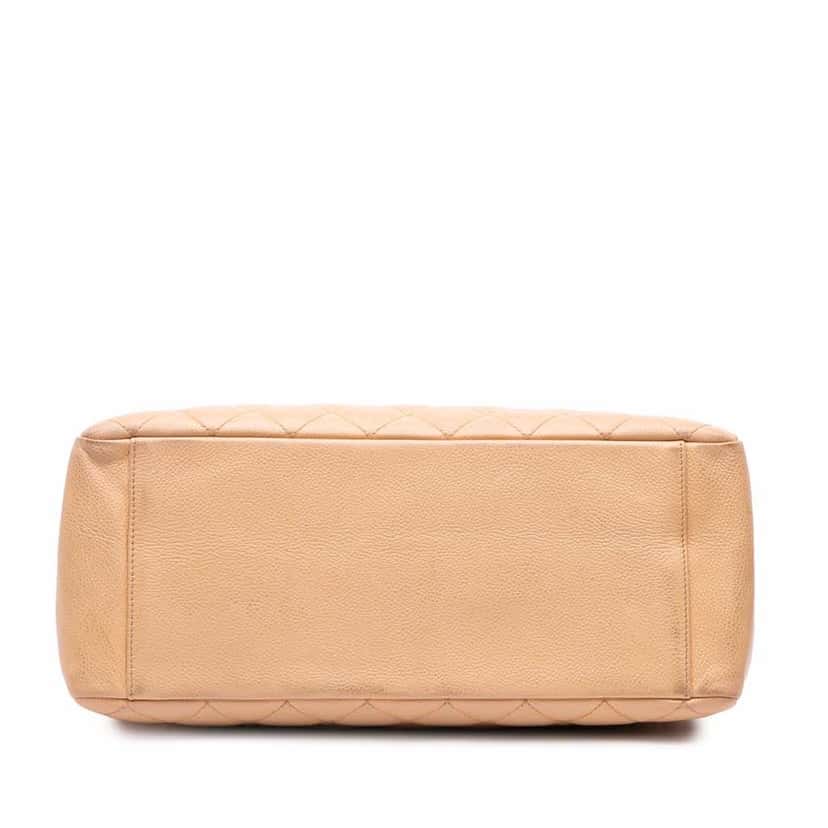 Chanel Caviar Grand Shopping Tote Brown Leather Good condition - Inside View