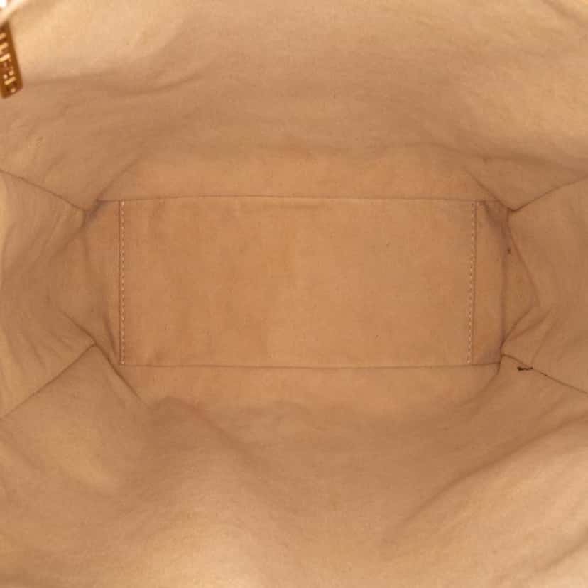 Chanel CC Chocolate Bar Jersey Tote Brown Good condition - Model View