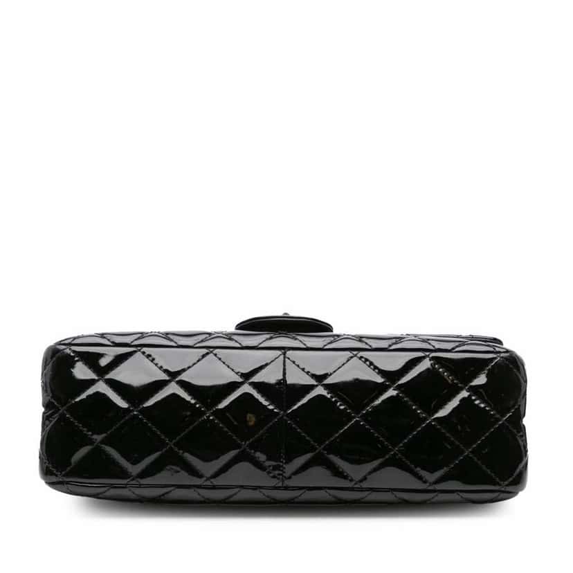 Chanel 2.55 Reissue Quilted Patent Double Flap 227 Black Leather Good condition - Inside View