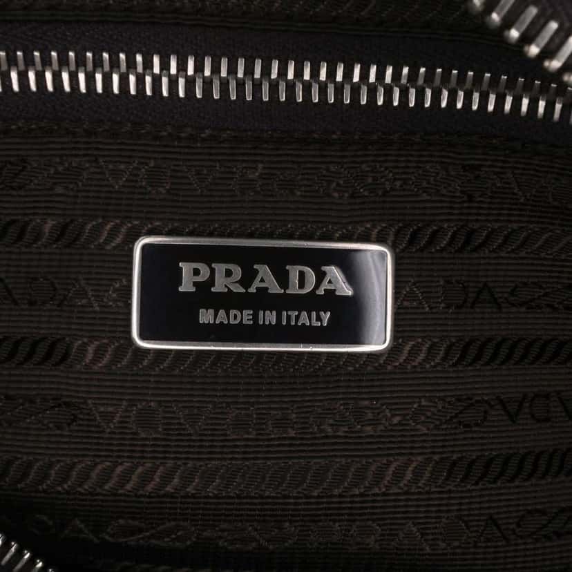Prada Tessuto Zip Top Crossbody Green Good condition - Box View